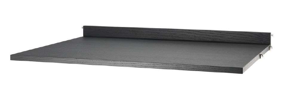 STRING - ARBEIDSBORD - Svartbeiset ask 78x2x58 cm