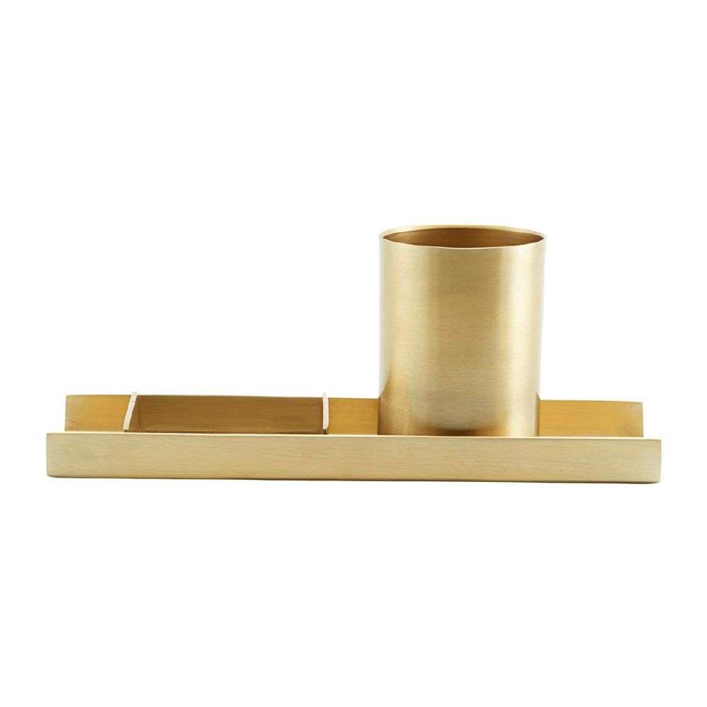 MONOGRAPH - ORGANIZE, BRASS FINISH