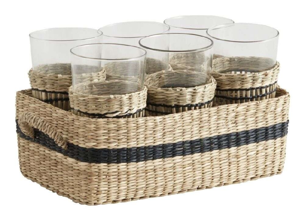 NORDAL - KURV MED 6 GLASS