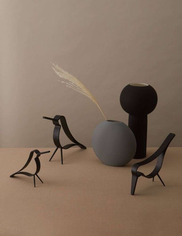 COOEE - WOODY BIRD - Svart 6x24x18