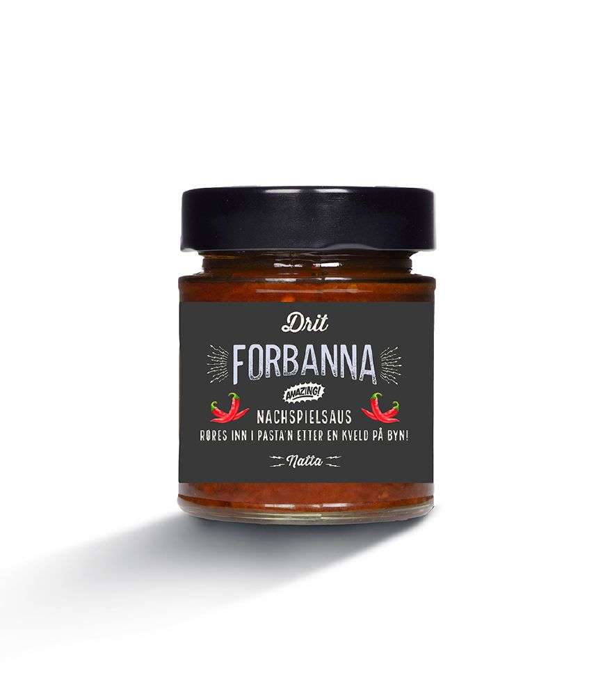 DRIT FORBANNA - NACHPIELSAUS - Rød 125g