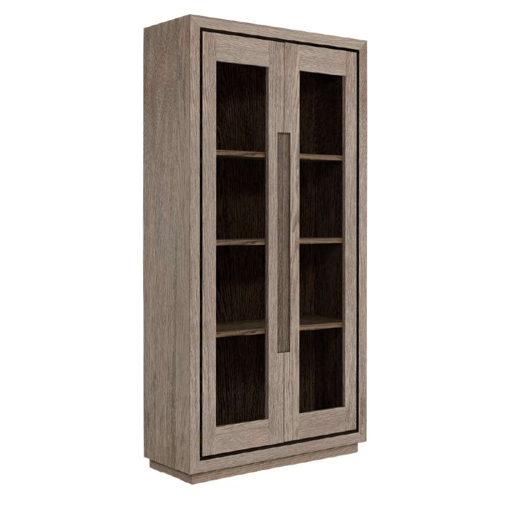 ARTWOOD - GLASSSKAP HUNTER - Grå eik 100x40x200