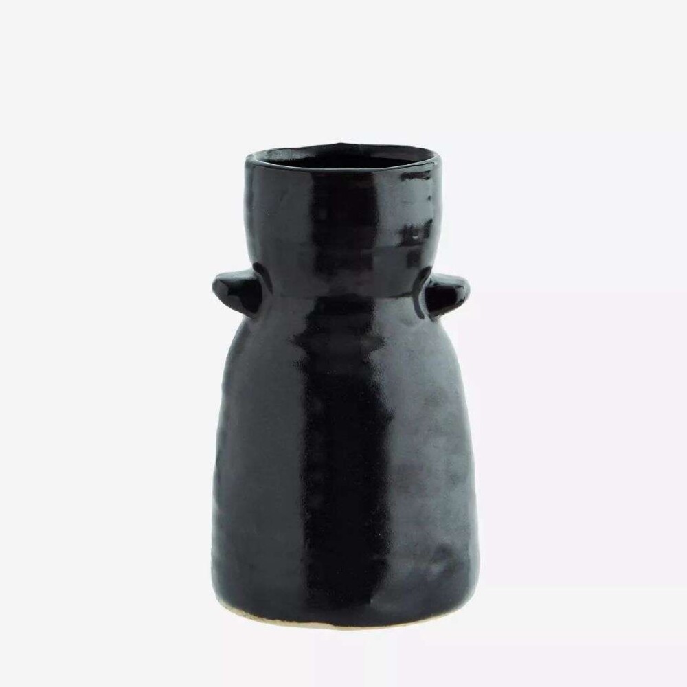 MADAM STOLTZ - VASE - Black Ø:9x15 cm