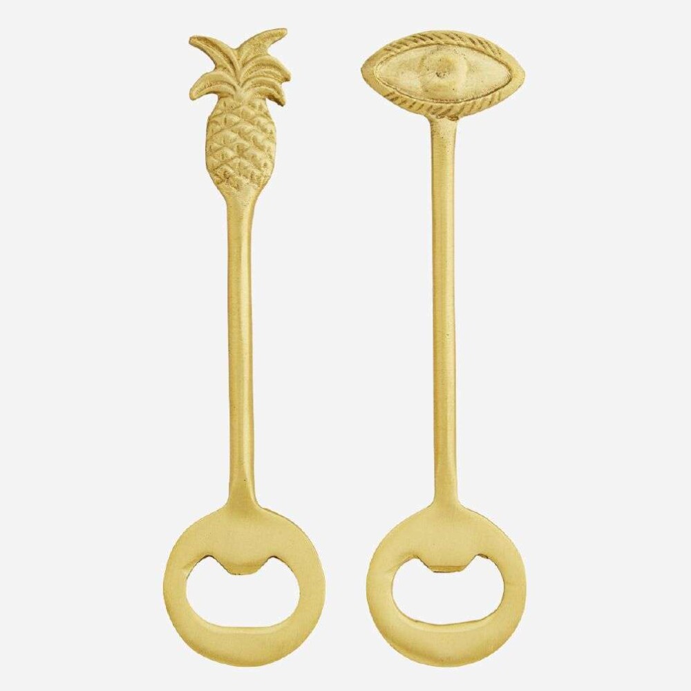 MADAM STOLTZ - FLASKEÅPNER - Brass L:16 cm