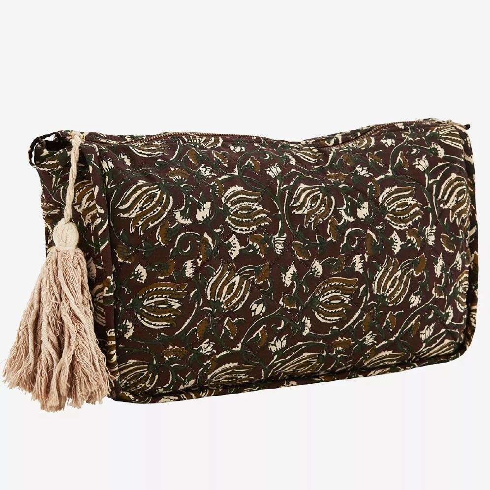 MADAM STOLTZ - TOALETTMAPPE - Ruby wine 30x9x20 cm