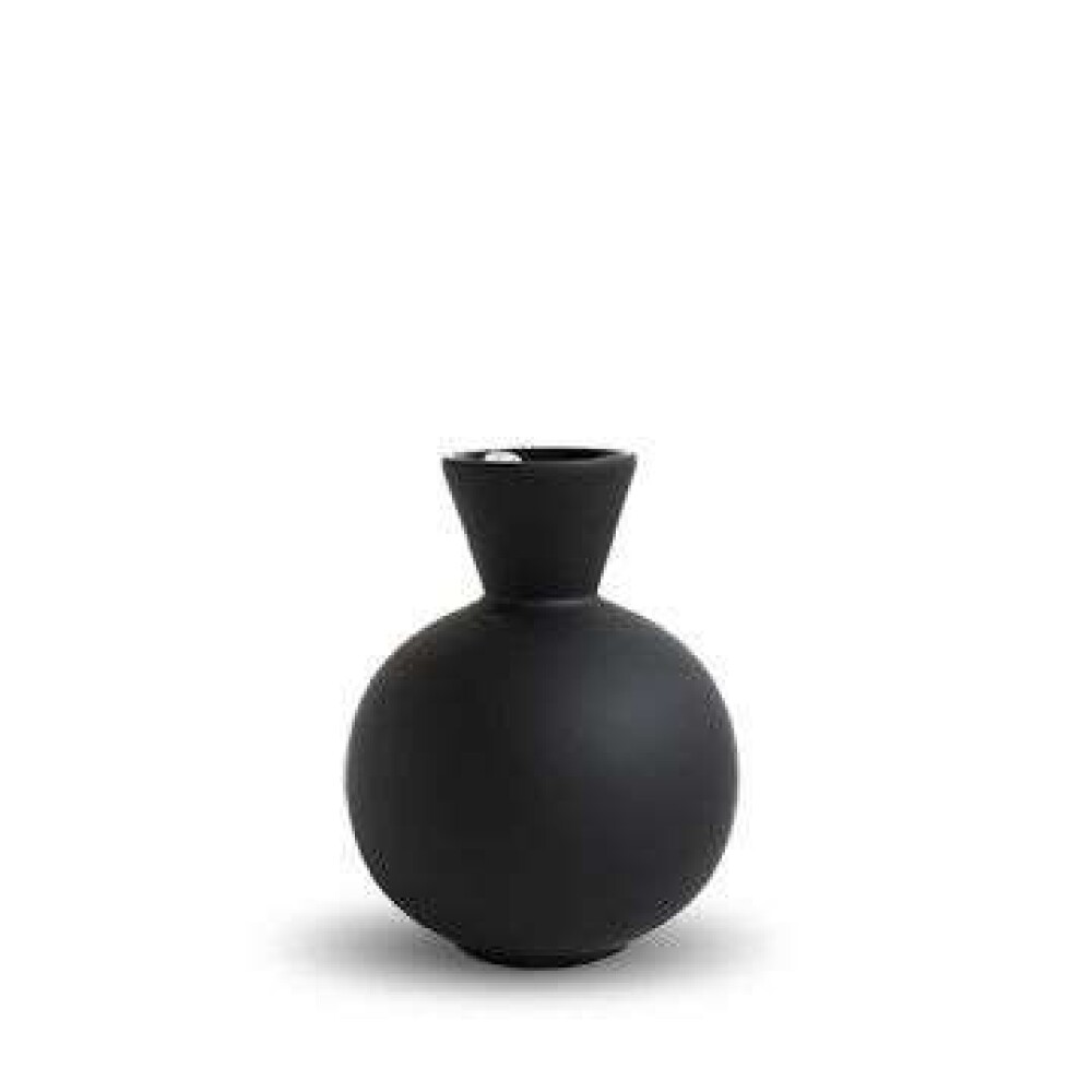 COOEE - VASE TRUMPET - Black 16 cm