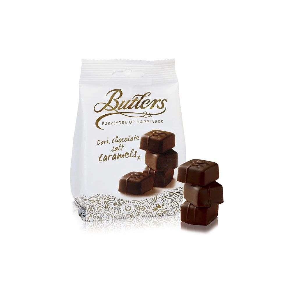 BUTLERS - DARK CHOCOLATE SALT CARAMELS - 100gr