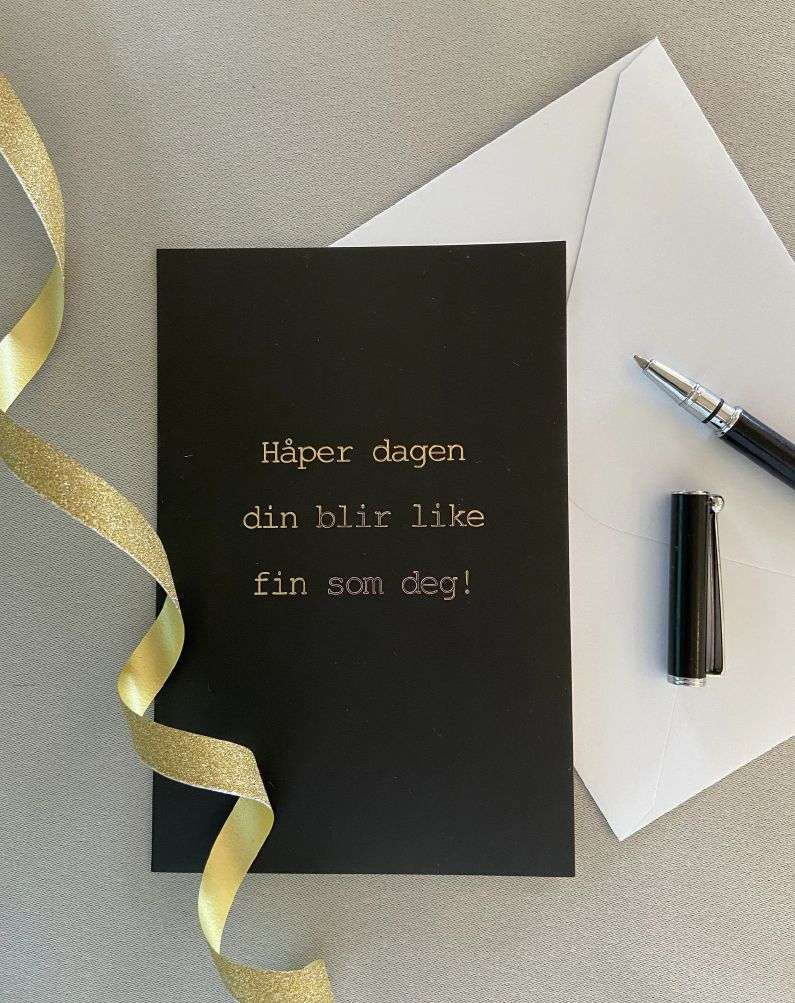 NORWAY DESIGN STUDIO - Håper dagen din blir like f