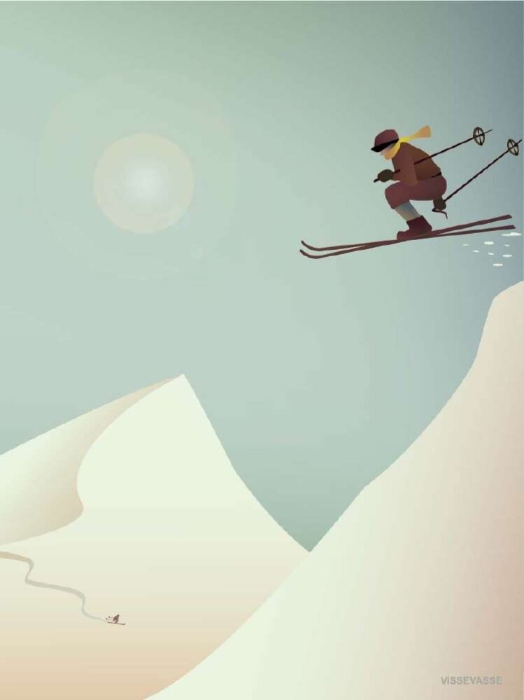 ViSSEVASSE - SKIING - 50x70 cm