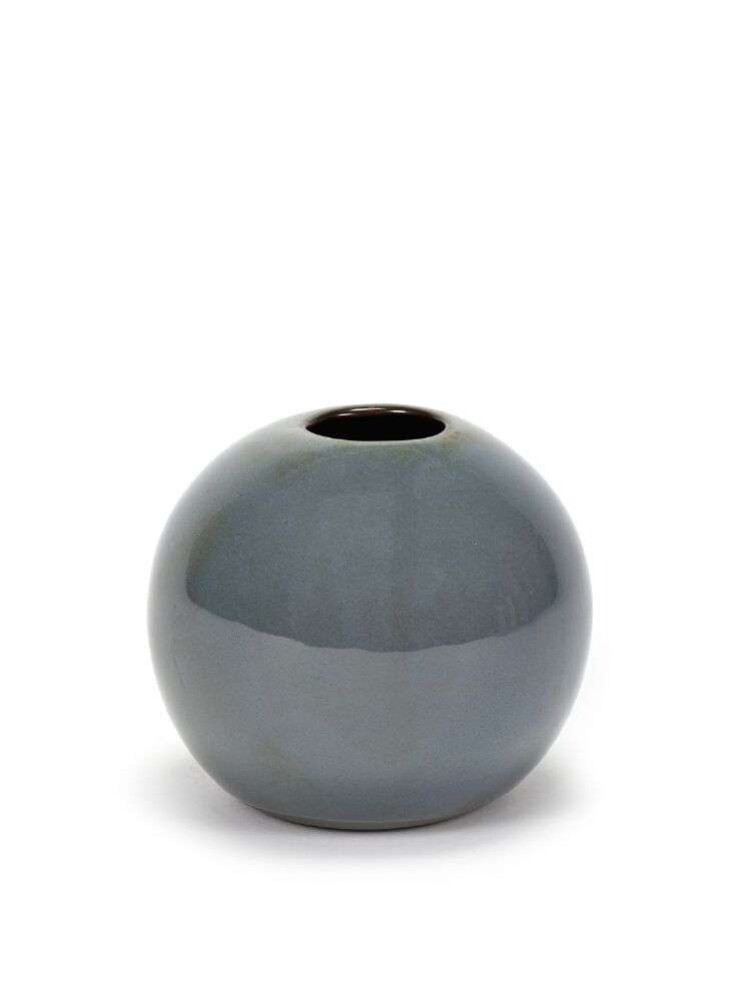 SERAX - TERRES DE REVES BALL VASE - Smoky blue D12
