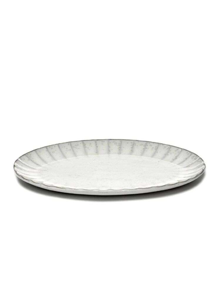 SERAX - INKU PLATE OVAL L - Hvit 30x21 cm