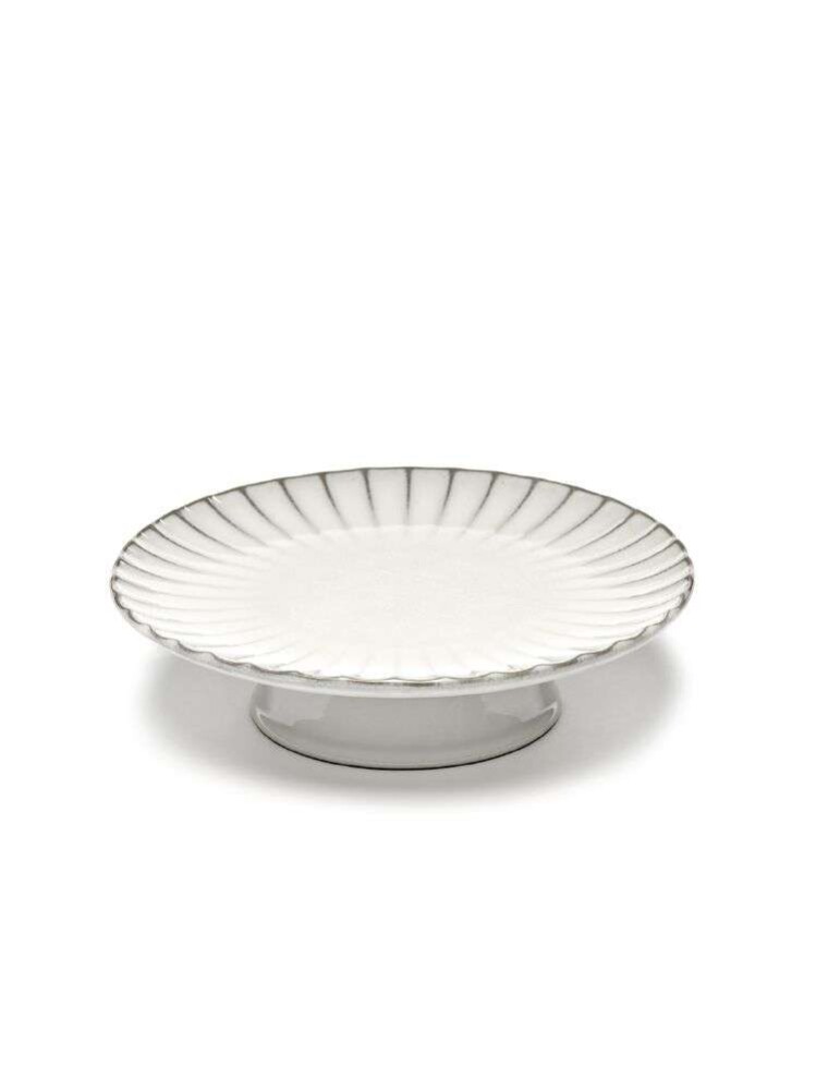 SERAX - INKU CAKE STAND LARGE - Hvit Ø:24 H:6,5