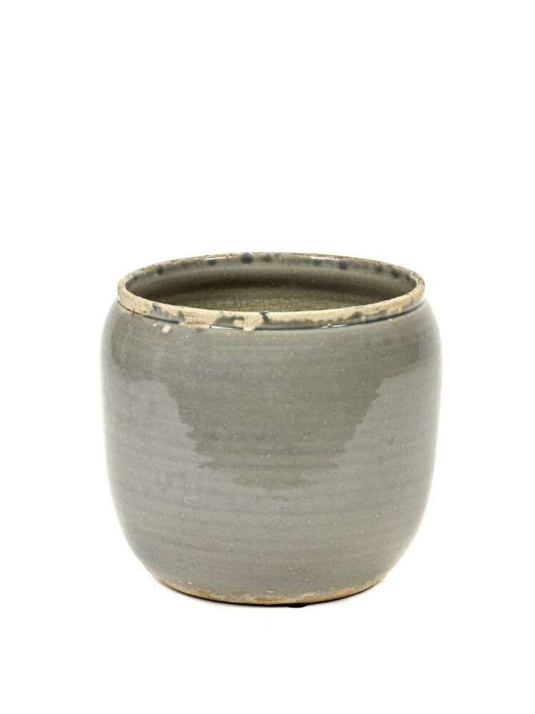 SERAX - COSTA FLOWER POT SMALL - Grå H:19 Ø:18,5