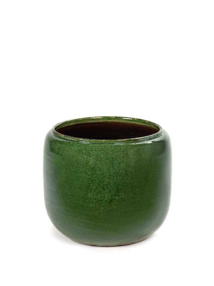 SERAX - COSTA FLOWER POT SMALL - Grønn Ø:18,5 H:19