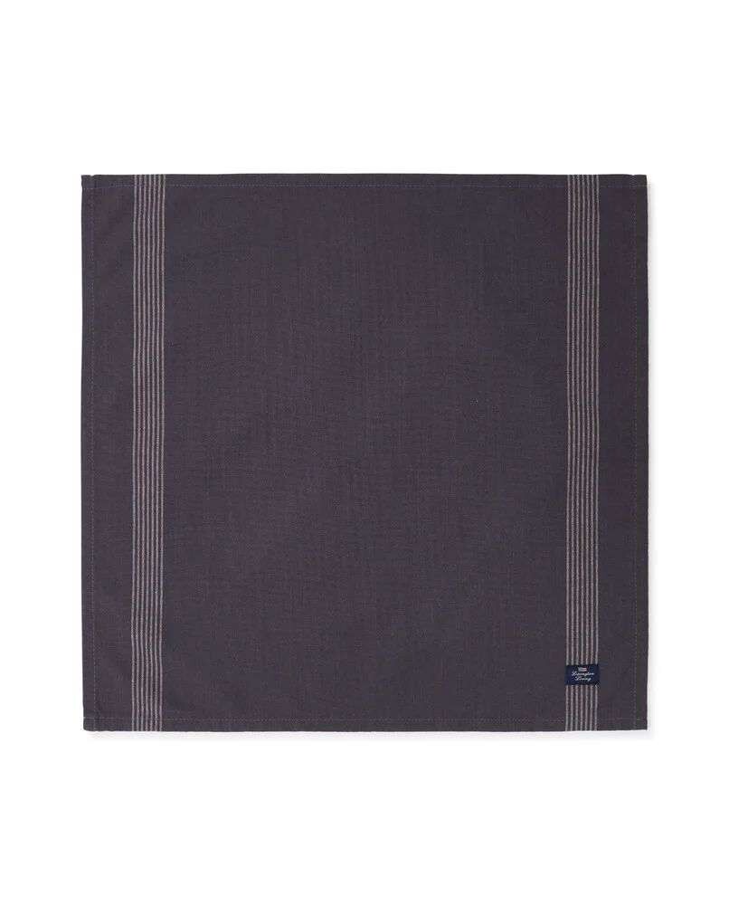 LEXINGTON - SERVIETT - Mørk grå/beige 50x50 cm