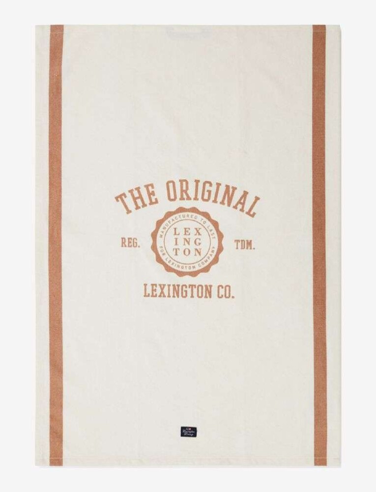 LEXINGTON - KJØKKENHÅNDKLE - Offwhite/brun 50x70 c