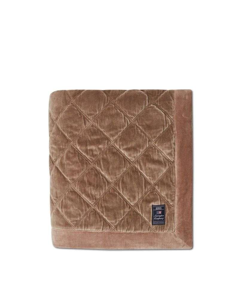 LEXINGTON - QUILTED SENGETEPPE - Mid brown 160x240