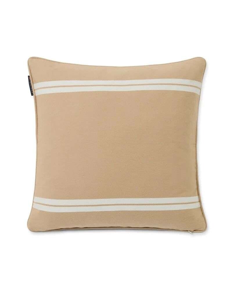 LEXINGTON - PUTETREKK - Beige/hvit 50x50 cm