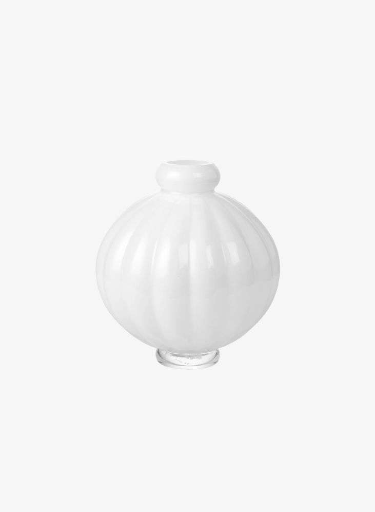 LOUISE ROE - BALLOON VASE 01 - Opal White Ø22,5 H2