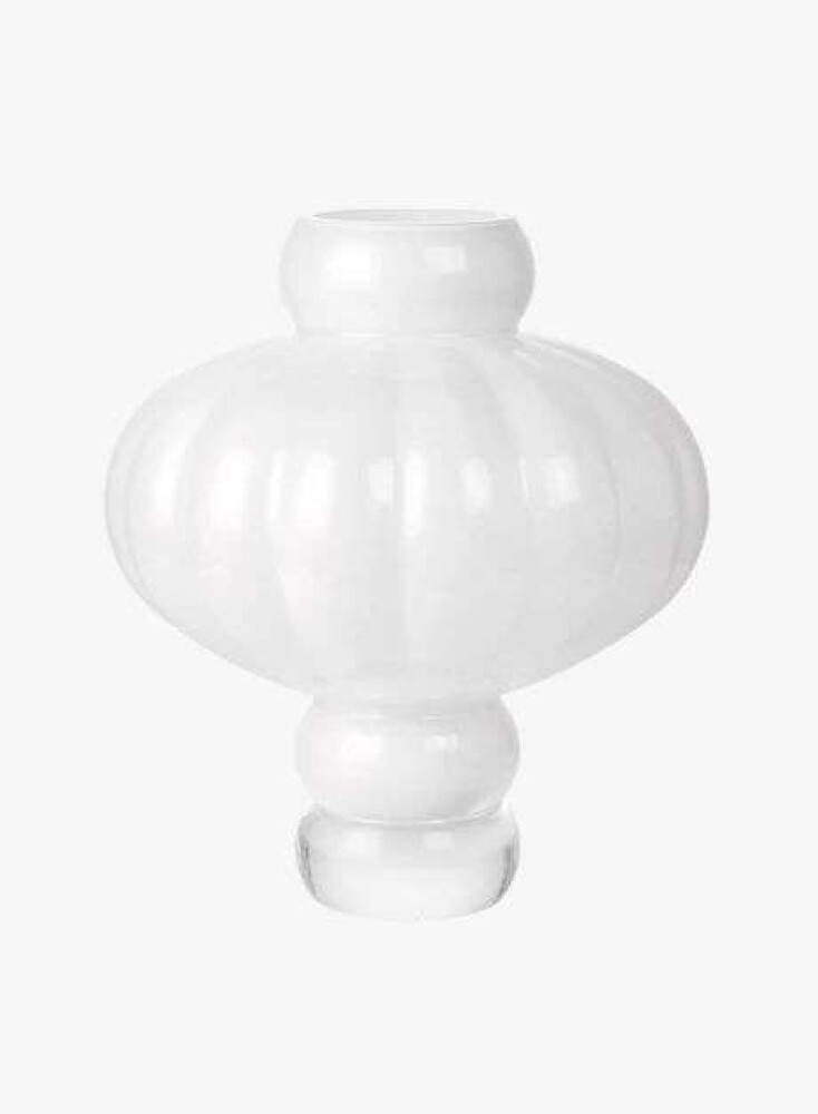 LOUISE ROE - BALLOON VASE 03 - Opal White Ø35 H40 