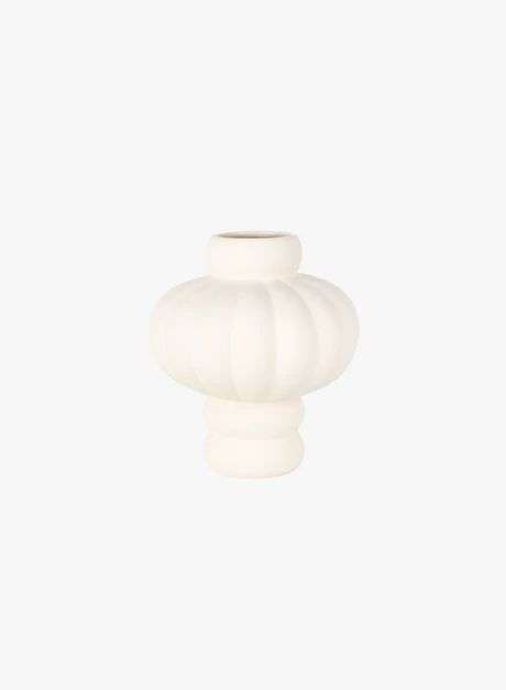 LOUISE ROE - BALLOON VASE 02 - Raw White Ø17,5 H20