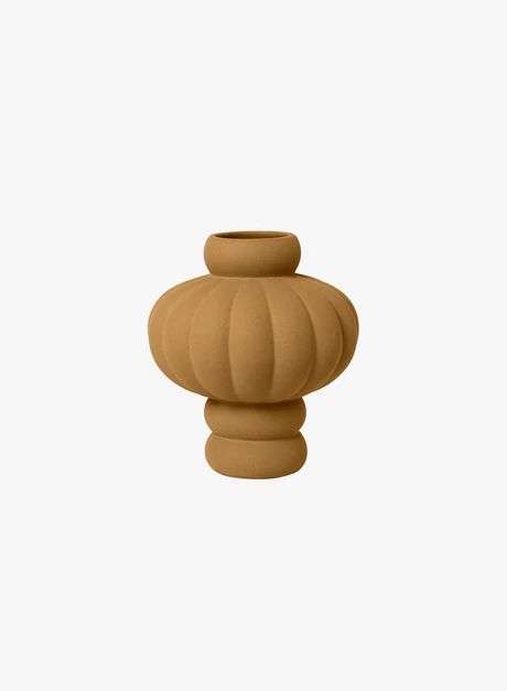 LOUISE ROE - BALLOON VASE 02 - Sanded Ocker Ø17,5 