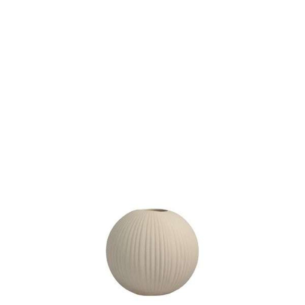 STOREFACTORY - VENA VASE - Beige Ø11 cm