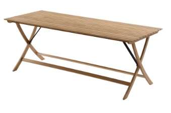 BRUKA - KLAPPBORD CLASSIC - Teak 160x80. H:75 cm