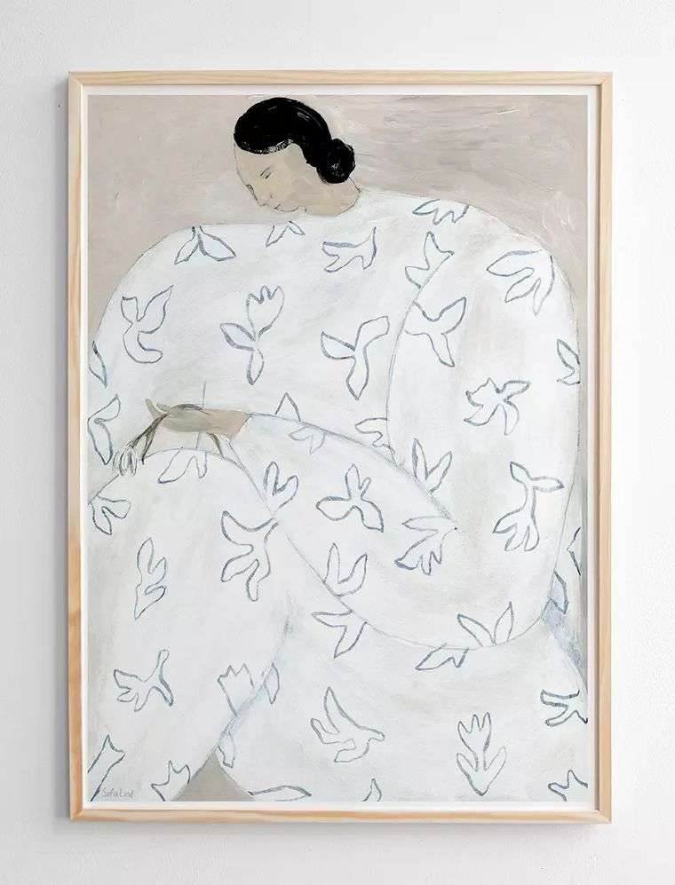 FINE LITTLE DAY - WHITE FLOWER POSTER - 50x70 cm