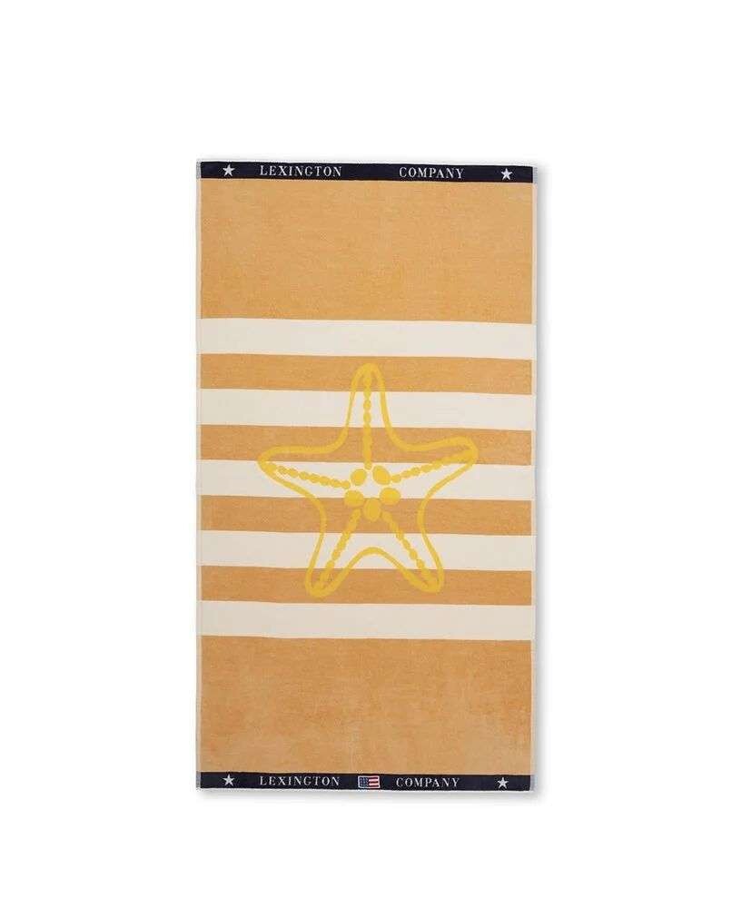 LEXINGTON - BEACH TOWEL - Oat/white 100x180 cm