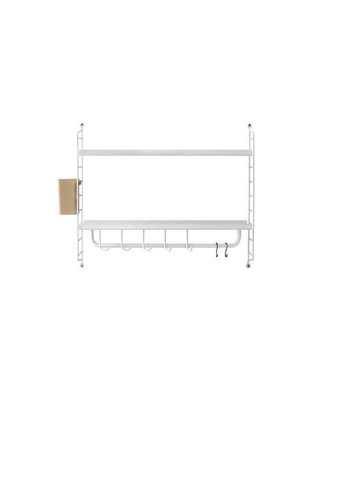 STRING - HYLLE BATHROOM - Hvit 58x20