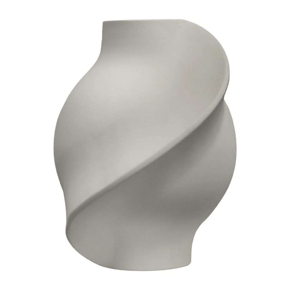 LOUISE ROE - PIROUT VASE 02 - Raw White 12x33x42