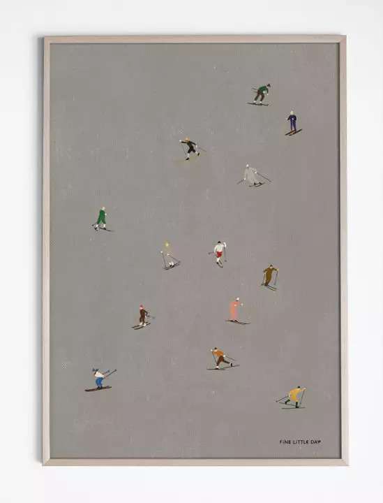 FINE LITTLE DAY - POSTER SKIERS 50x70cm