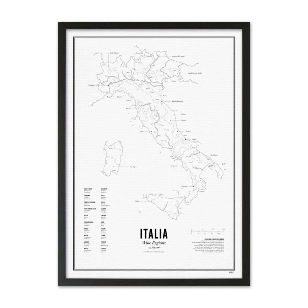 BOX IN BAG - WINE REGION POSTER ITALIA