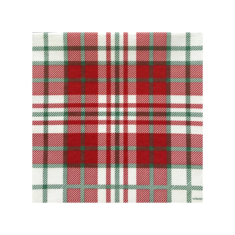 BRUKA - SERVIETT SKOTSKRUTET 40x40cm