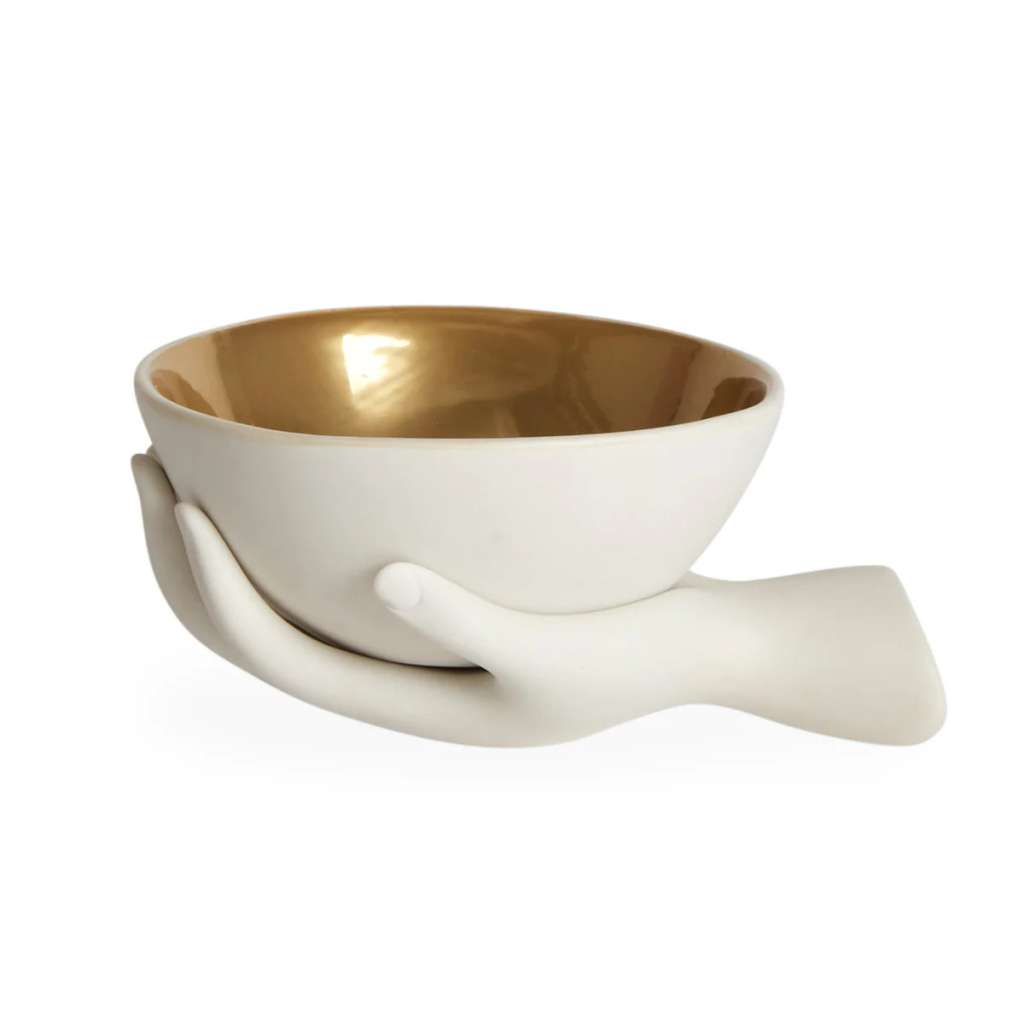 JONATHAN ADLER - EVE ACCENT BOWL HVIT/GULL