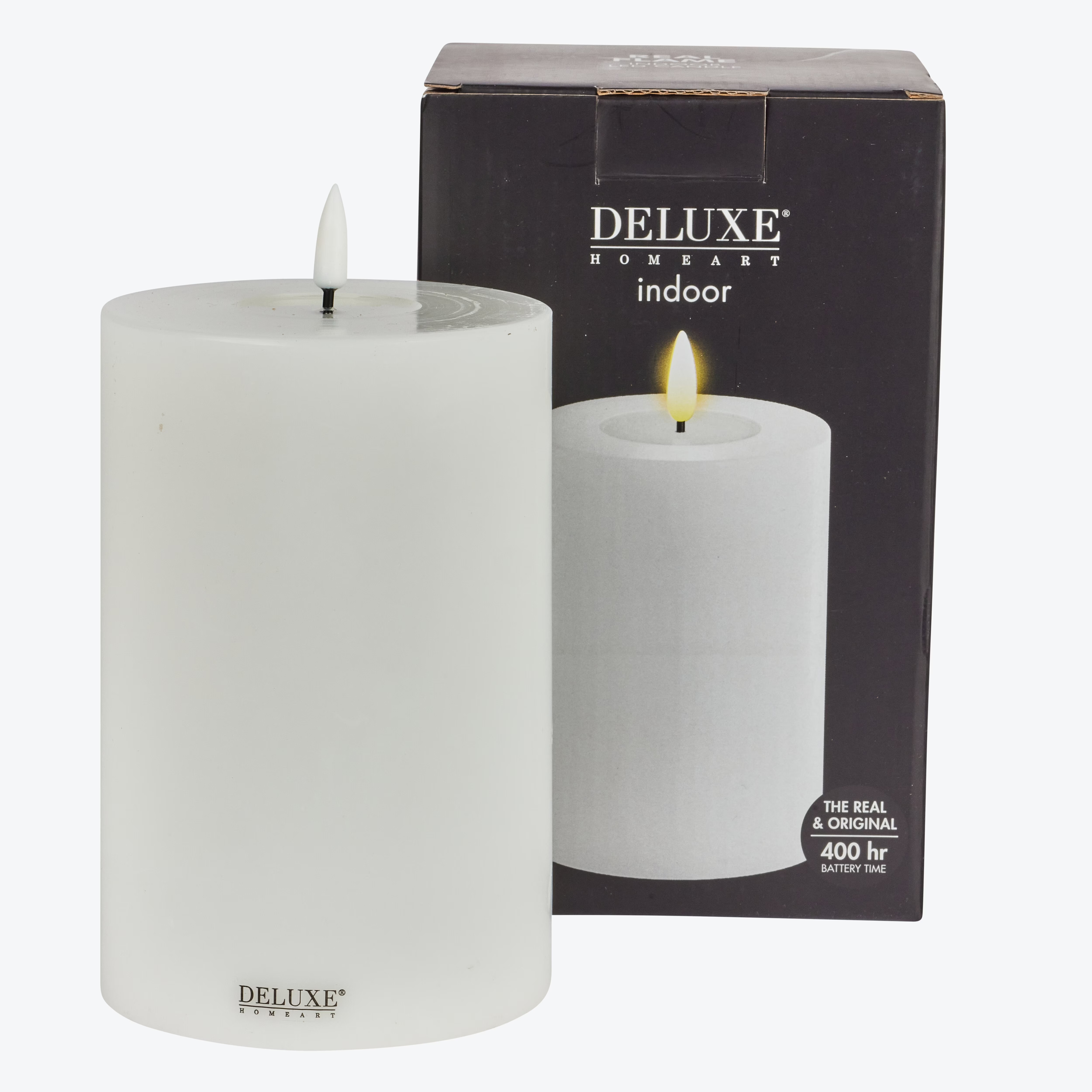 DELUXE HOMEART - KUBBELYS UTENDØRS - Hvit 7,5x15 c