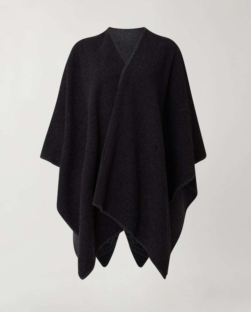 LEXINGTON - PALMA IKAT PONCHO, mørk grå