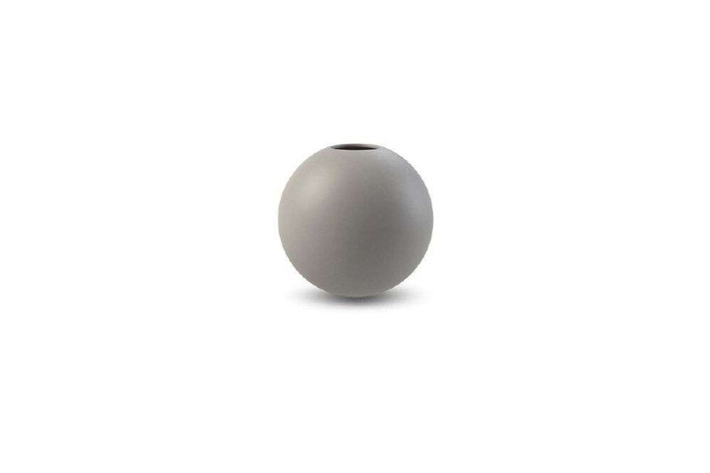 COOEE - VASE BALL - Grå 8 cm
