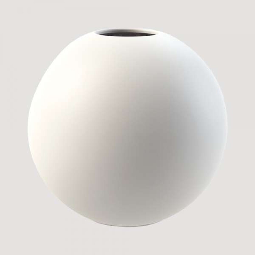 COOEE - VASE BALL - Hvit 20 cm