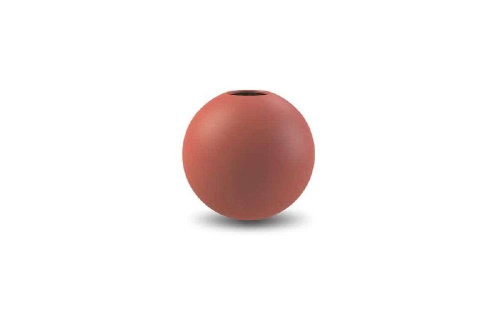 COOEE - VASE BALL - Rust rød 8 cm