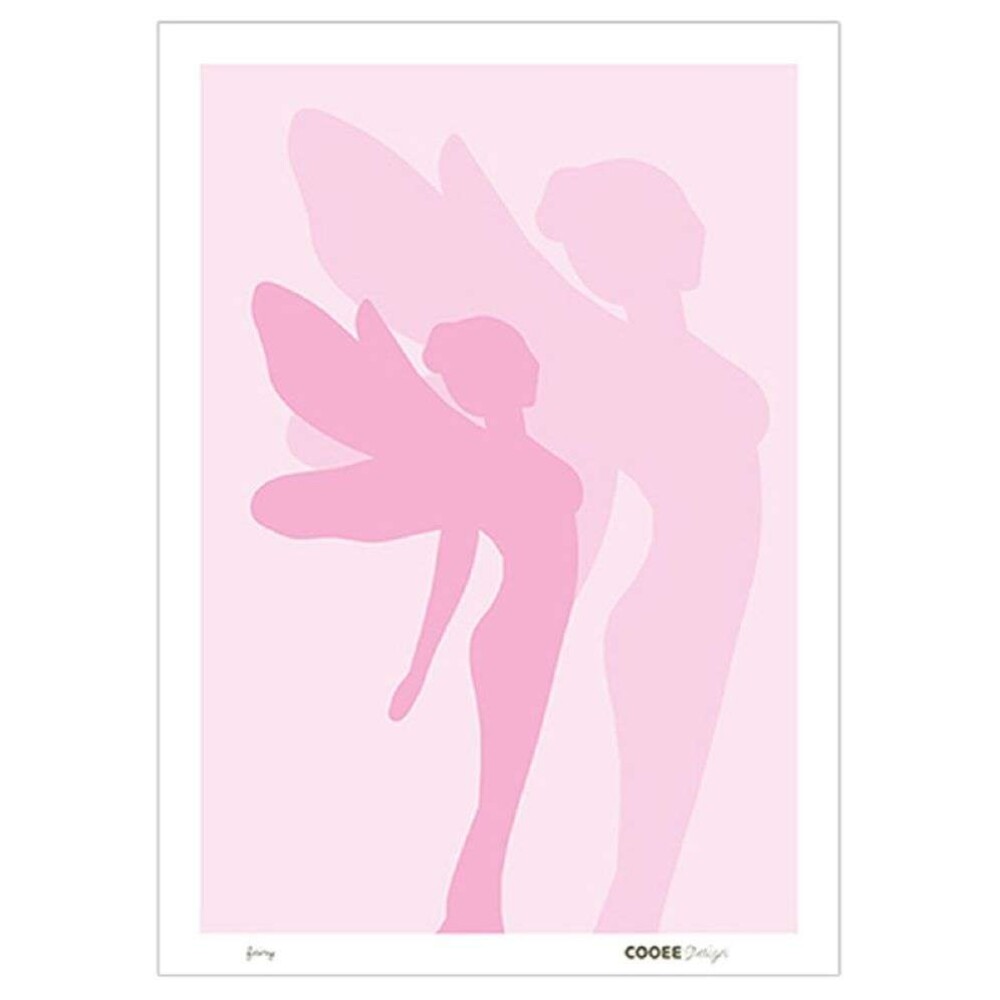 COOEE - PLAKAT FAIRYS - Rosa 50x70 cm