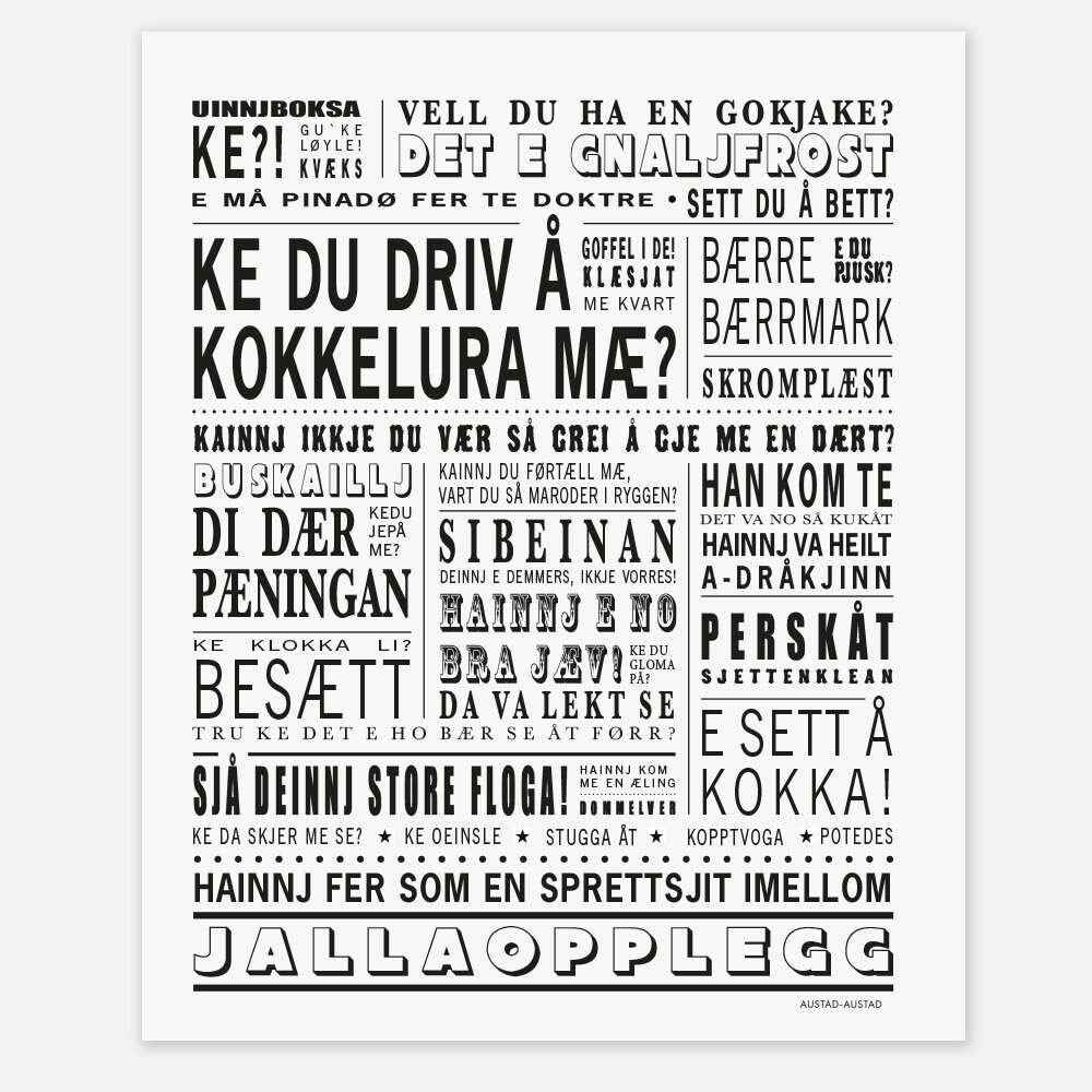 AUSTAD - POSTER HELGELAND 40x50cm