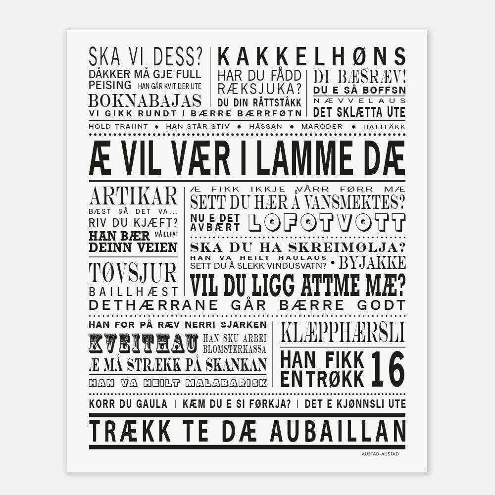 AUSTAD - POSTER LOFOTEN 40x50cm